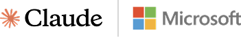 Microsoft logo with colorful square emblem and the word Microsoft on a dark background.