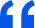 Decorative blue quotation marks forming a quote icon